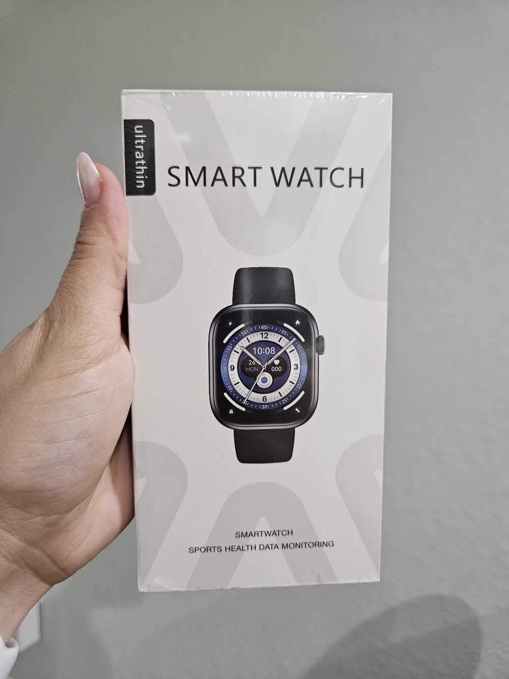 Smart Watch in Black - Sports Health Monitoring